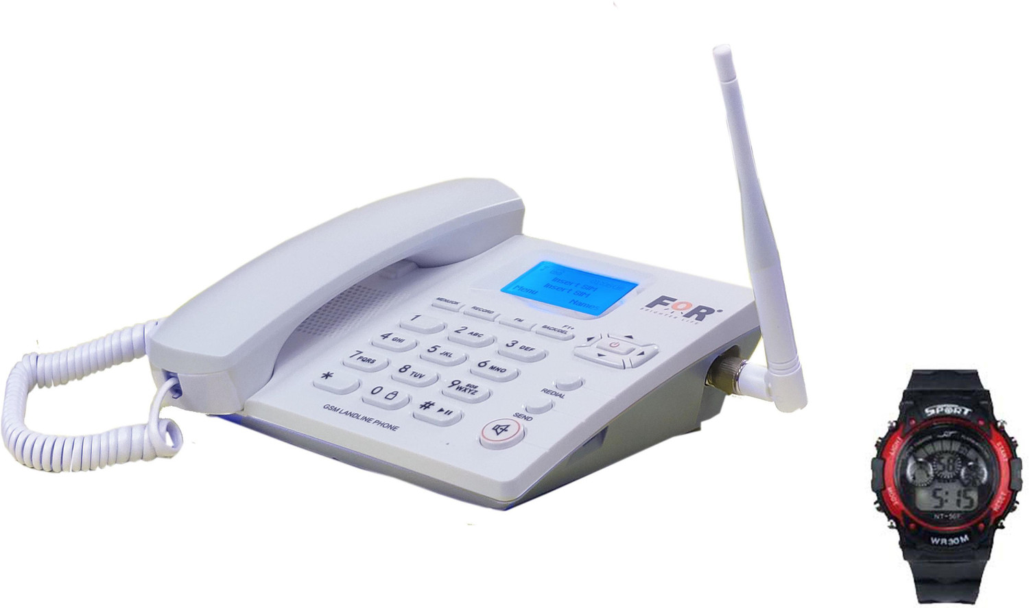 Image of Excalibur EX-CALIBUR SYSTEMS - HOTLINE 2 LINE INTERCOM SYSTEM Corded & Cordless Landline Phone (IVORY)