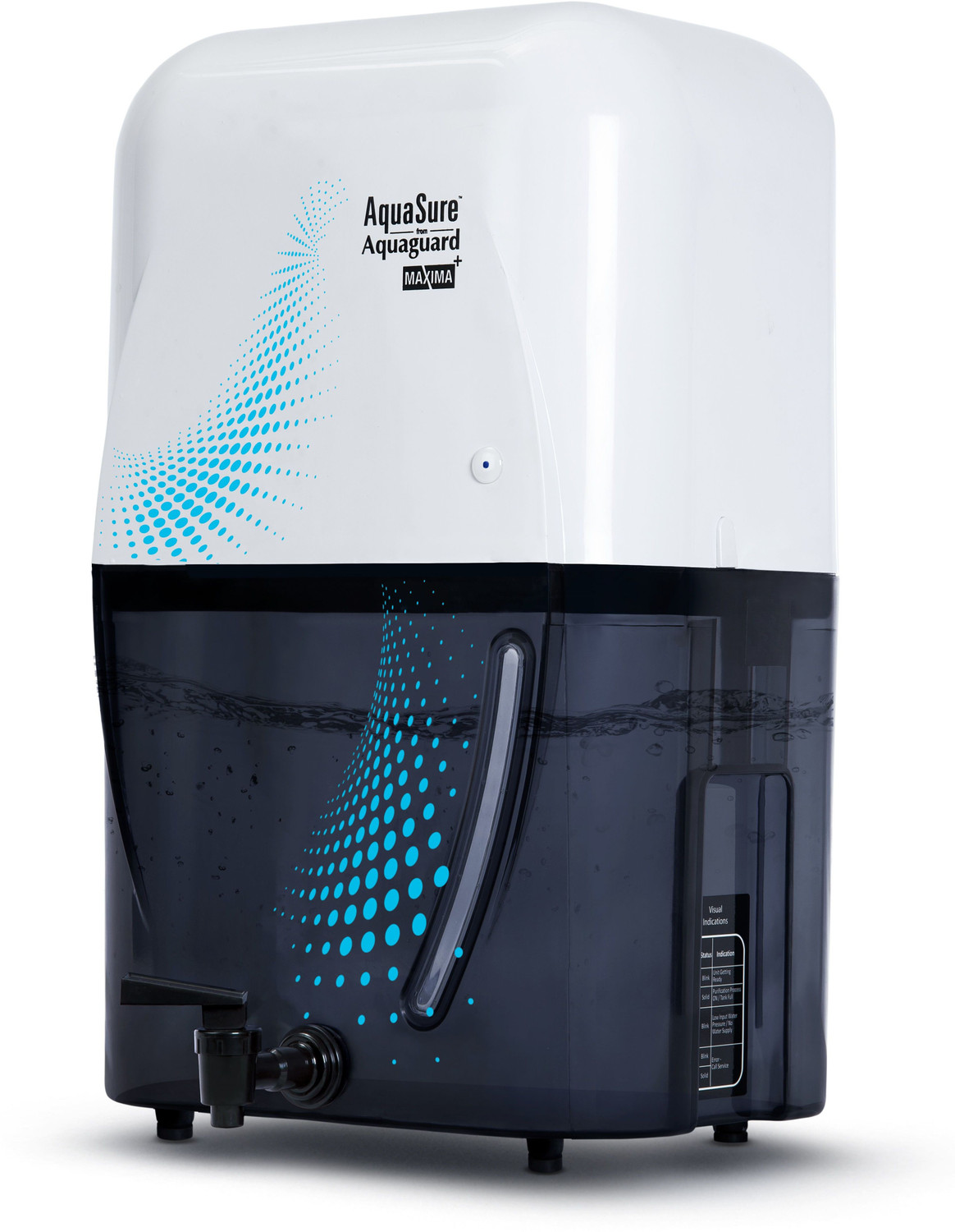Image of EUREKA FORBES Aquasure from Aquaguard Maxima RO+UV+MTDS+ME Water Purifier 7 L RO + UV + TDS Control Water Purifier (Multicolor)