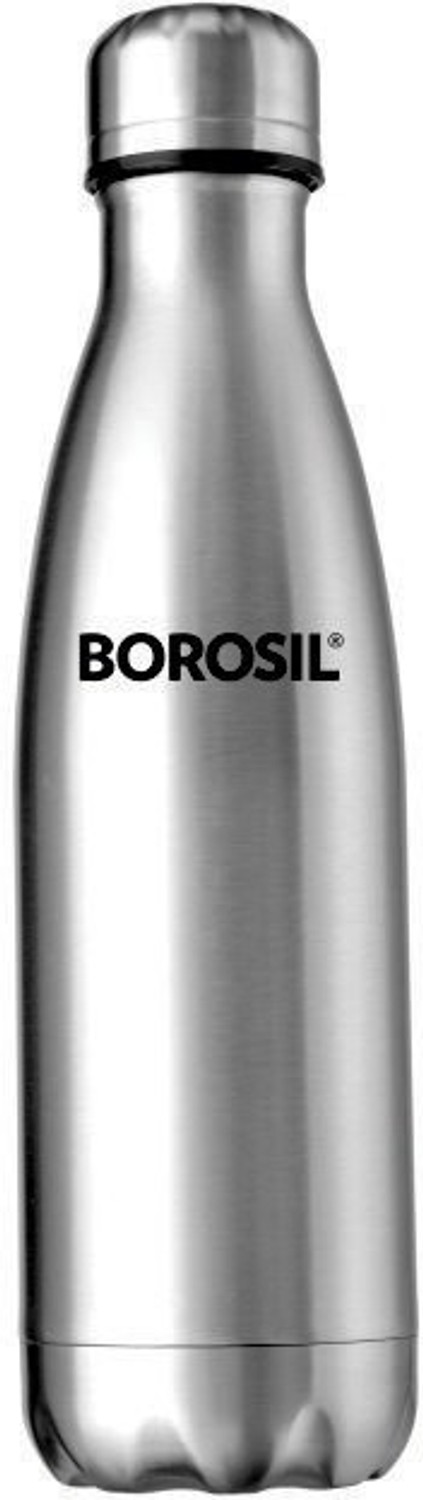 Image of BOROSIL Hydra Bolt Stainless Steel Vacuum Insulated. 1000 ml Steel Flask (Pack of 1, Steel /Chrome)