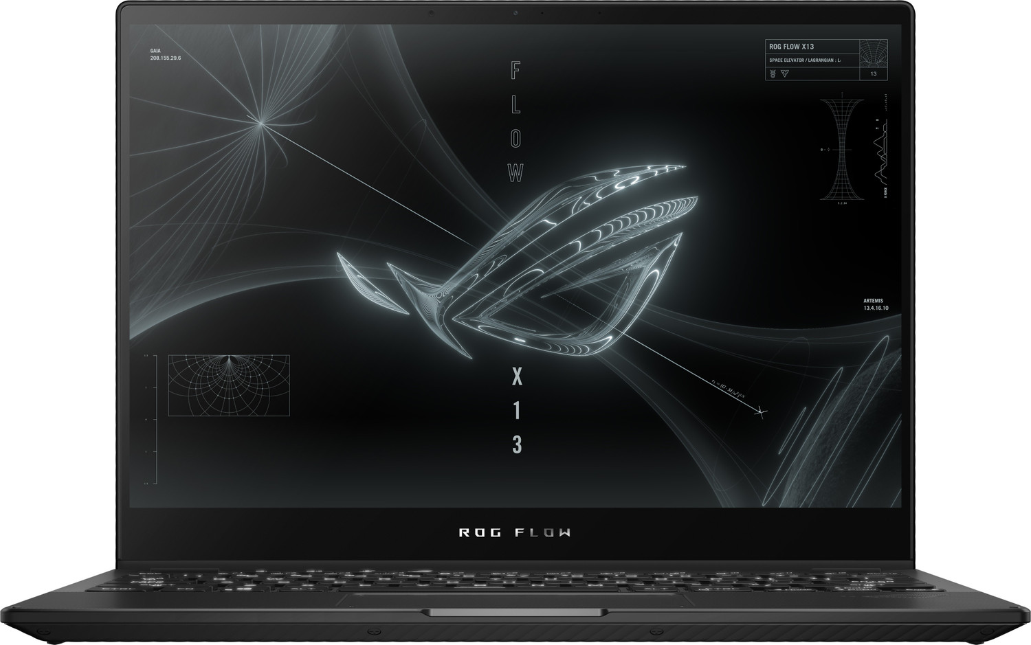 Image of ASUS ROG Flow X13 with 75WHr Battery AMD Ryzen 9 Octa Core 7940HS - (16 GB /1 TB SSD /Windows 11 Home /8 GB Graphics /NVIDIA GeForce RTX 4060 /165 Hz) GV302XV-MU016WS 2 in 1 Gaming Laptop (13.4 Inch, Off Black, 1.30 Kg, With MS Office)