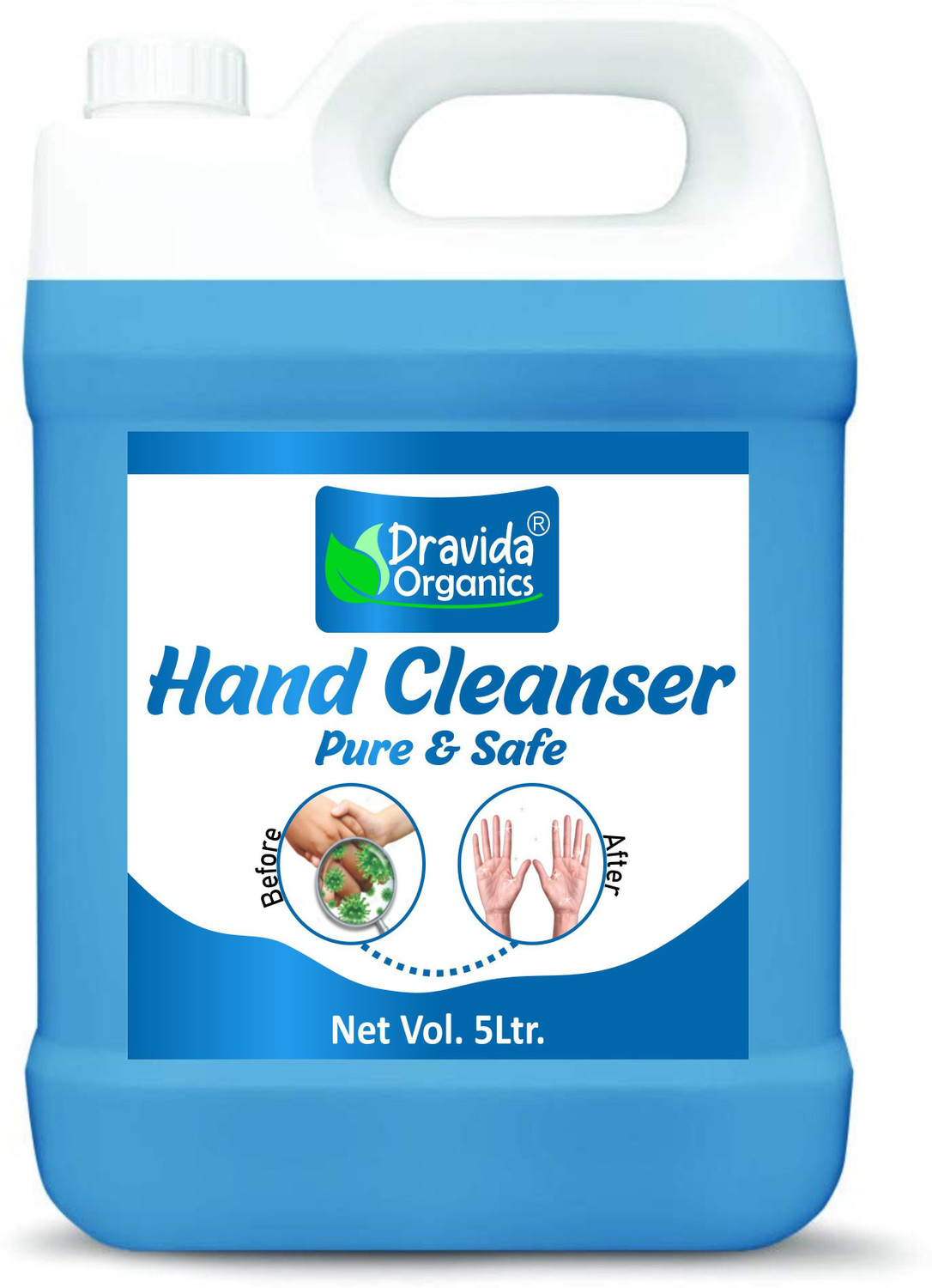 Image of Naturant Kills 99.99% Effective Against Germs | Safe for Kids Hand Sanitizer Can (5 L)