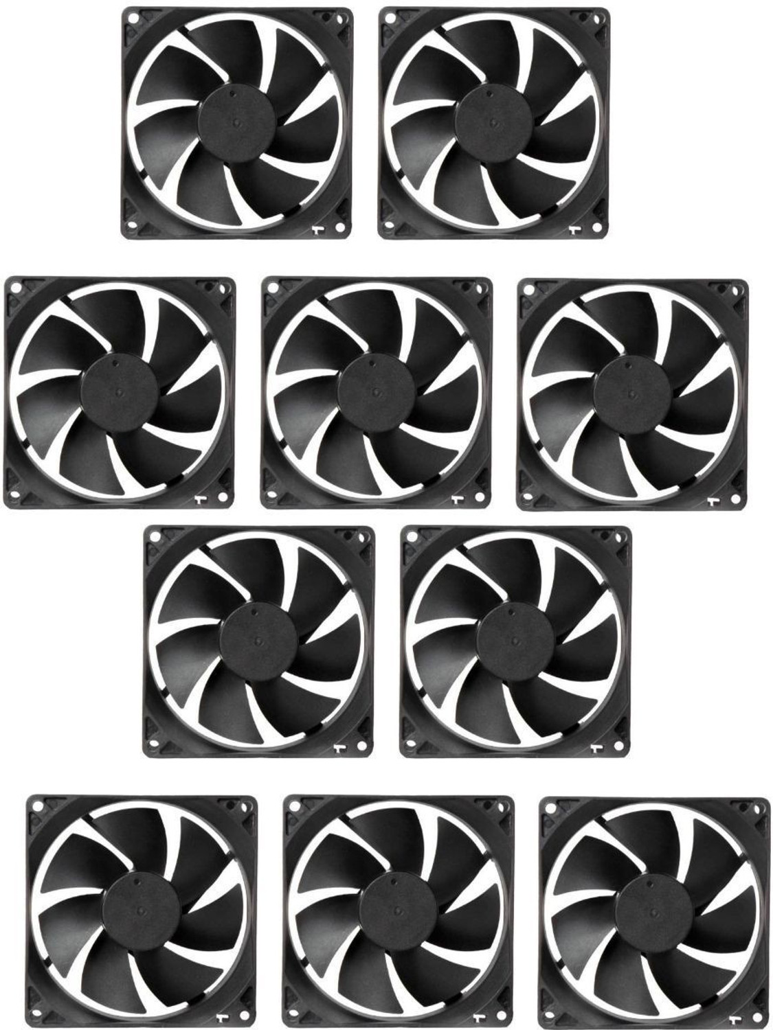 Image of VINITRON (Pack of 10) India DC 12V Cooling Fan for PC Case,DC 12V DC Cooling Fan SM005 Cooling Fan All in one Cooler (Black)