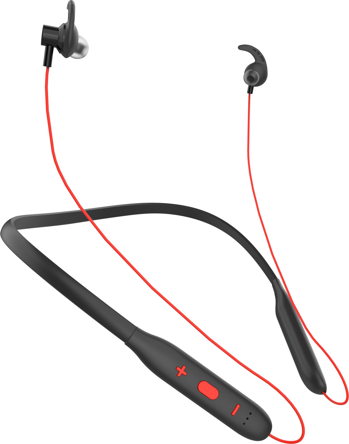 Image of Griffy Original Bluetooth Neckband Z2 - Dual Device Connection, 45dB, Type-C Charging Bluetooth Headset (Red, In the Ear)