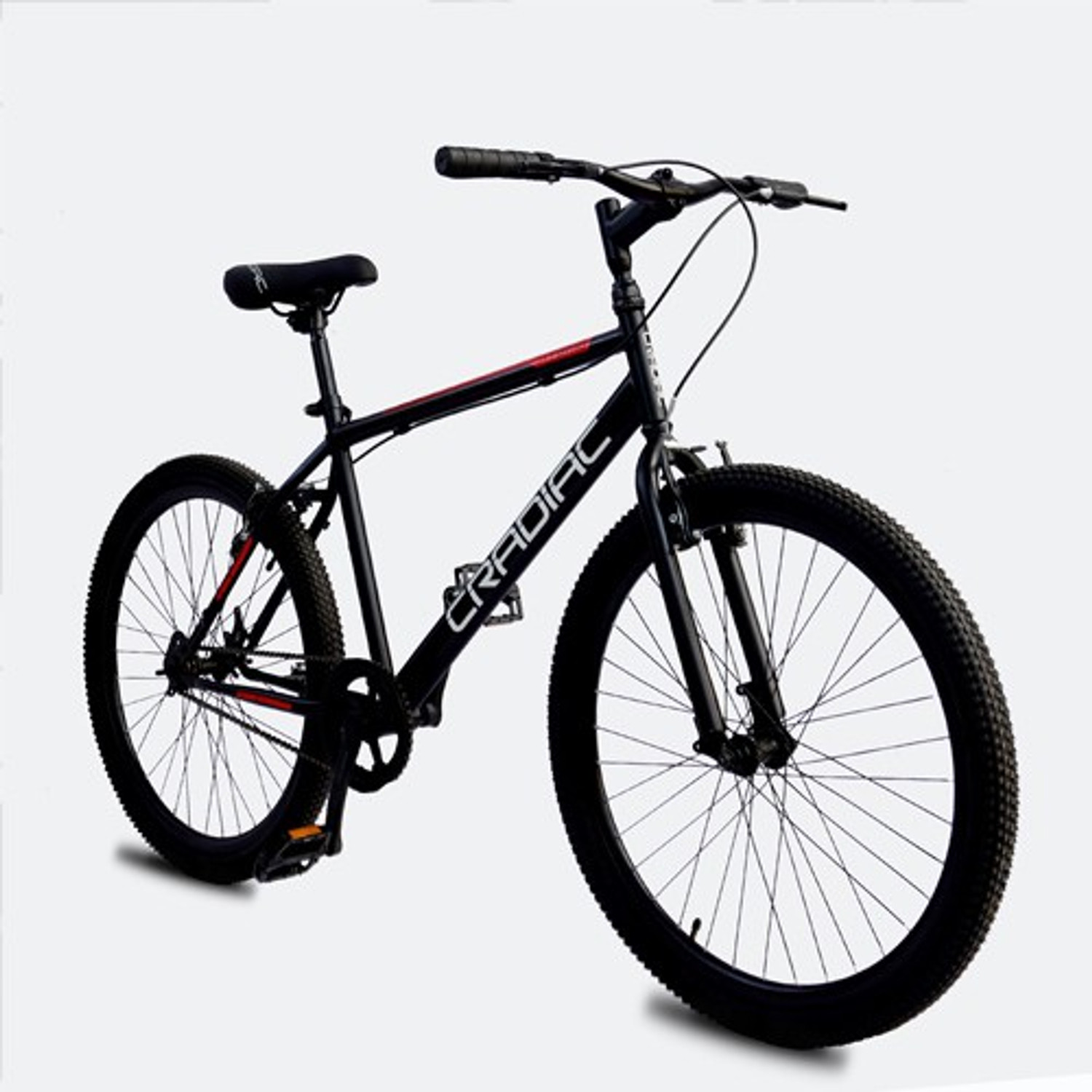 Image of CRADIAC 26 hybrid single speed 26 T (inch) Hybrid Cycle /City Bike (Single Speed, Black, Rigid)