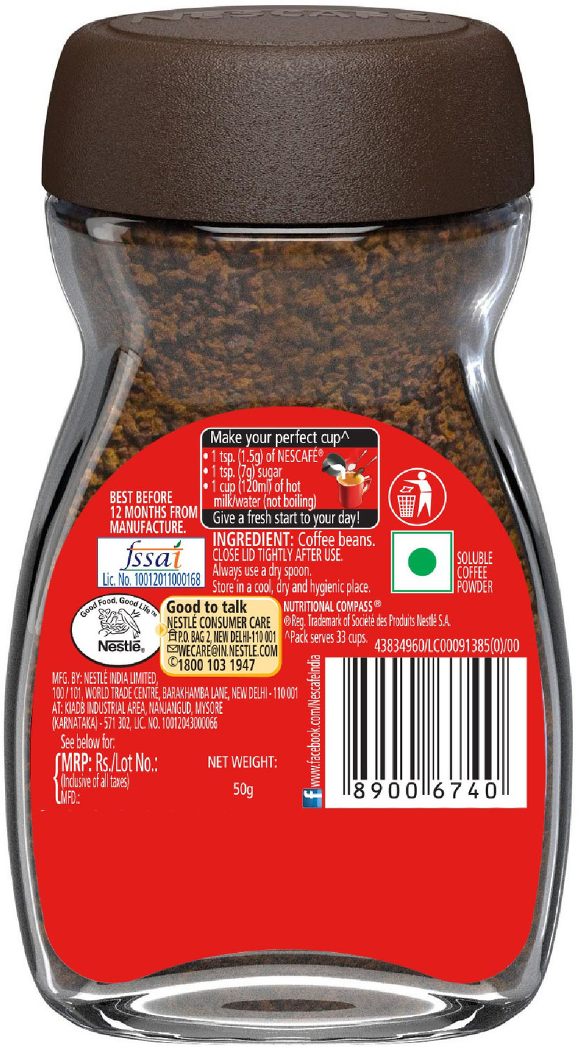 Image of Nescafe Classic Instant Coffee (50 g)