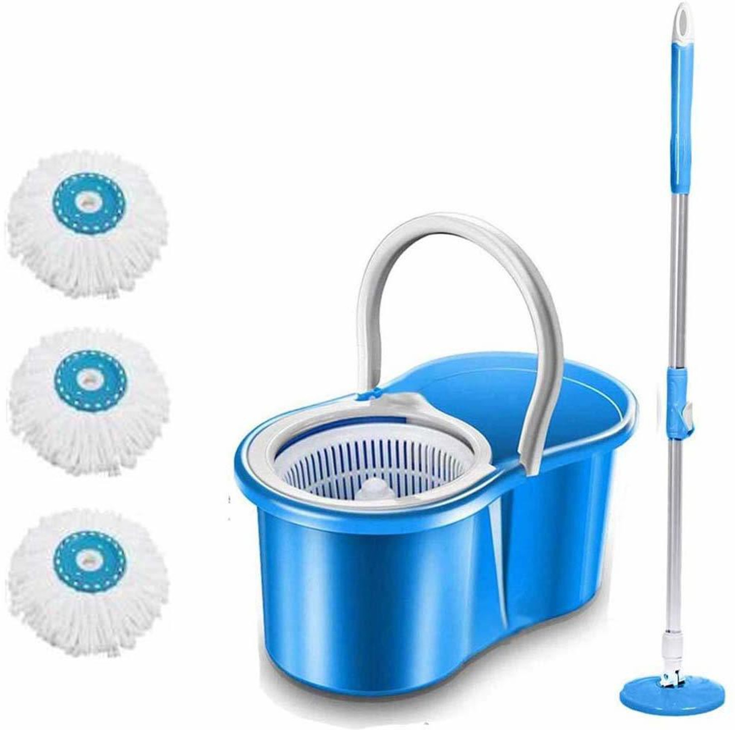 Image of JSN Plastic Bucket Mop Set (Purple)