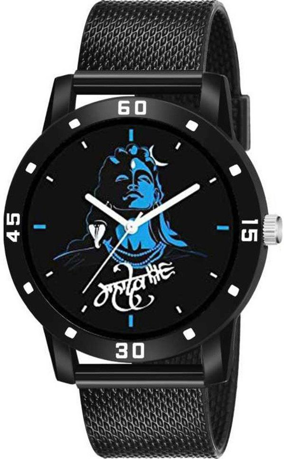 Image of Tarido Exclusive watch black dial black leather strap analog wrist Analog Watch - For Men TD1537NL01