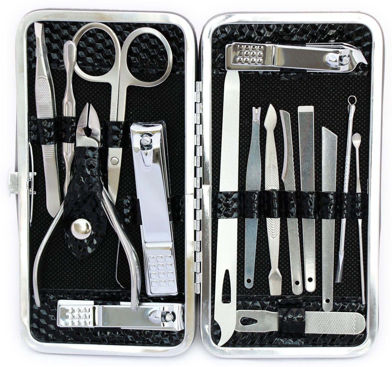 Image of Beaute Secrets Manicure Pedicure kit, Nail Clipper, Manicure Pedicure kit for women and Men (18, Set of 18)
