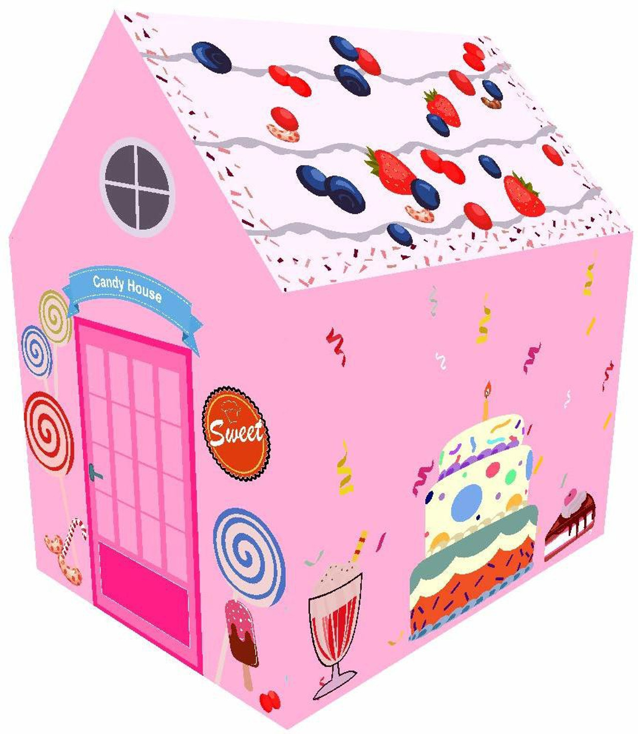 Image of Gurukrupa International Jumbo Size Extremely Light Weight Kids Play Tent House for 3-13 Year Old Girls and Boys (Multicolor)