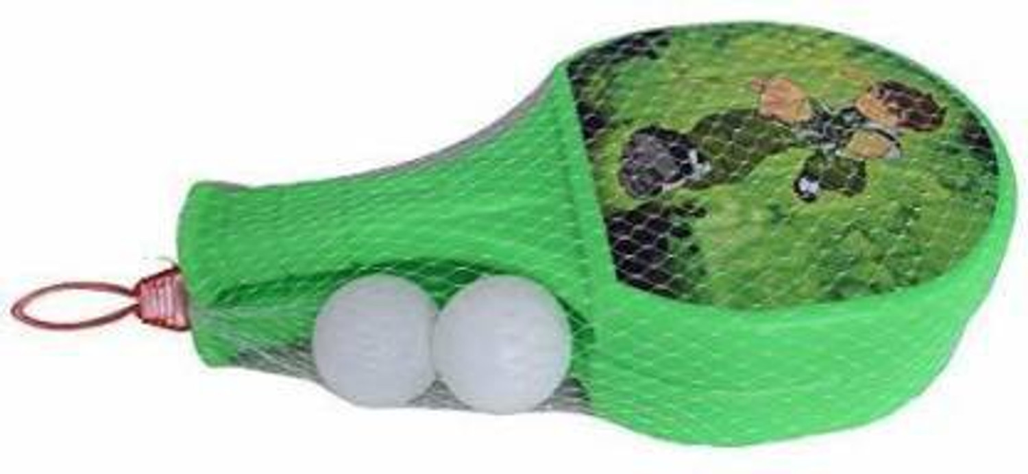 Image of Scorpion Racket Set with Ball & Shuttlecock for Kids Plastic Table Tennis Set Green Unstrung Badminton Racquet (Pack of: 1, 98 g)