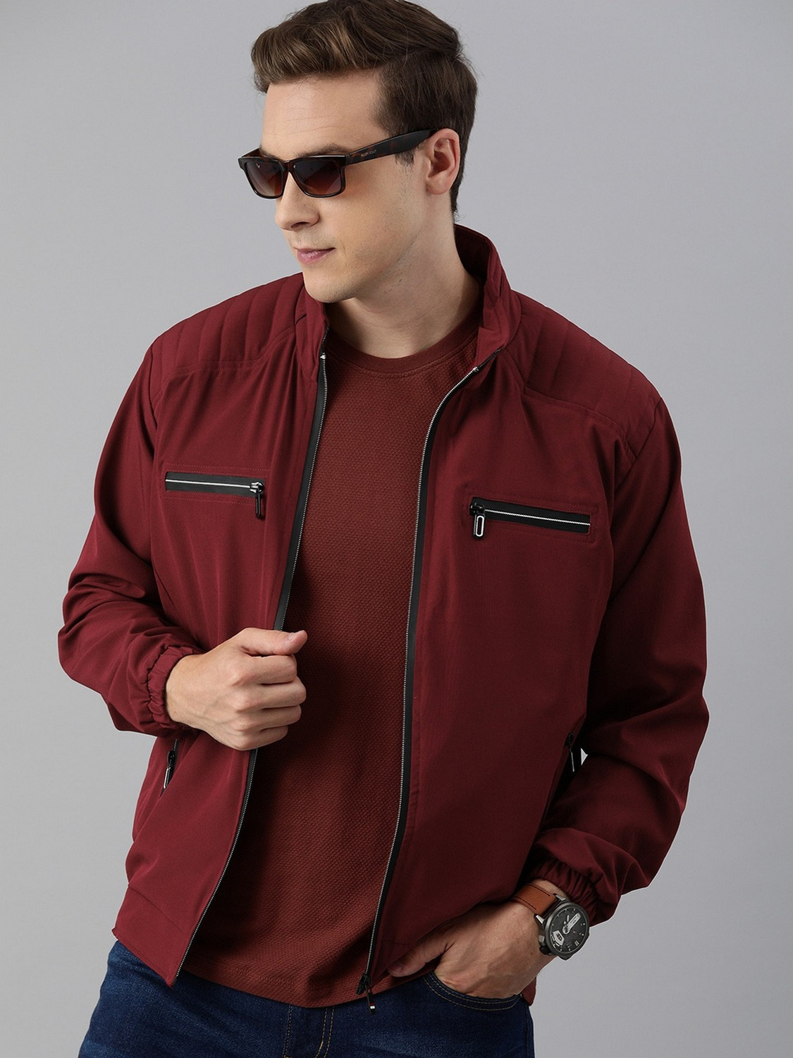 Image of VOXATI Men Washed Denim Jacket