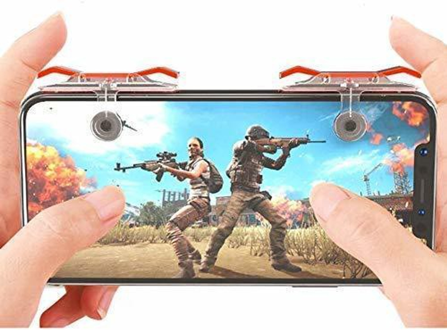 Image of Expresscraft Blue Shark Free Fire | Call of Duty Compatible with All Types of Smartphones Gaming Accessory Kit (Blue, For Android)