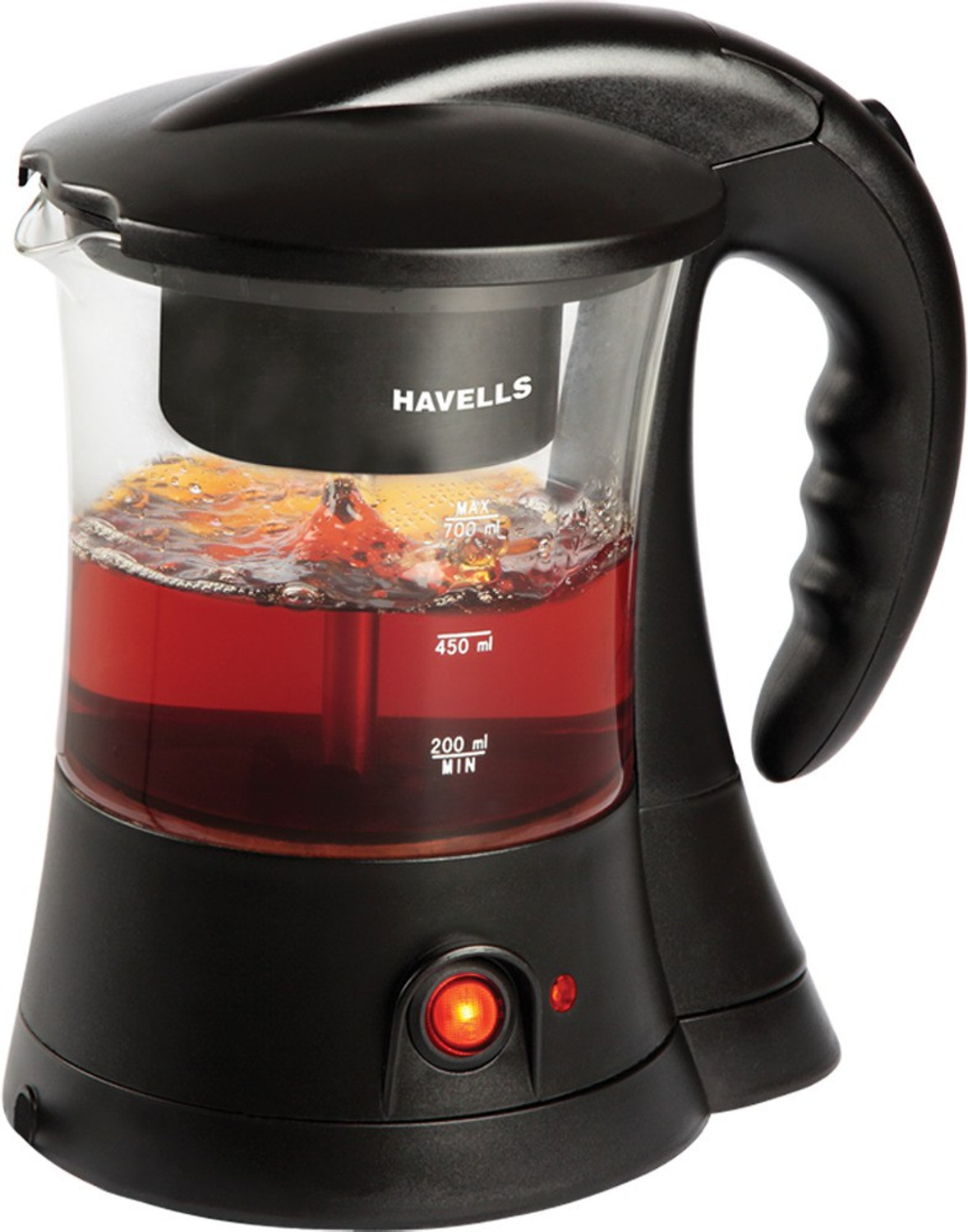 HAVELLS Crystal Indicator Light | Transparent Glass Carafe 600 W Coffee Maker