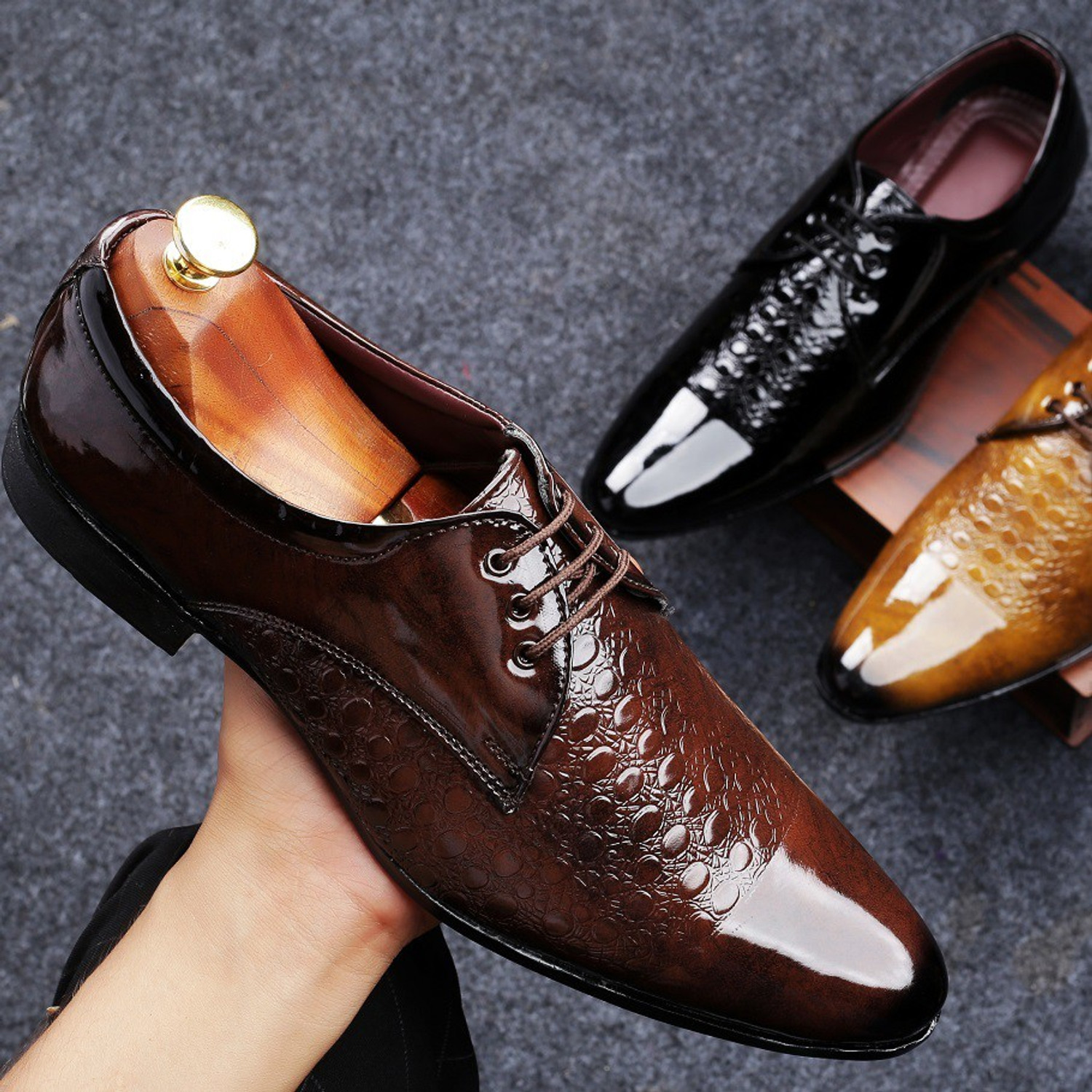 Image of Lutton Lace Up For Men (Brown , 9)