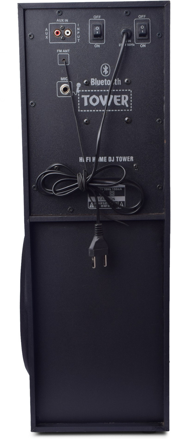 Image of FUNNDANCE-FND Singham DJ Tower 135 W Bluetooth Tower Speaker (Black, 5.1 Channel)