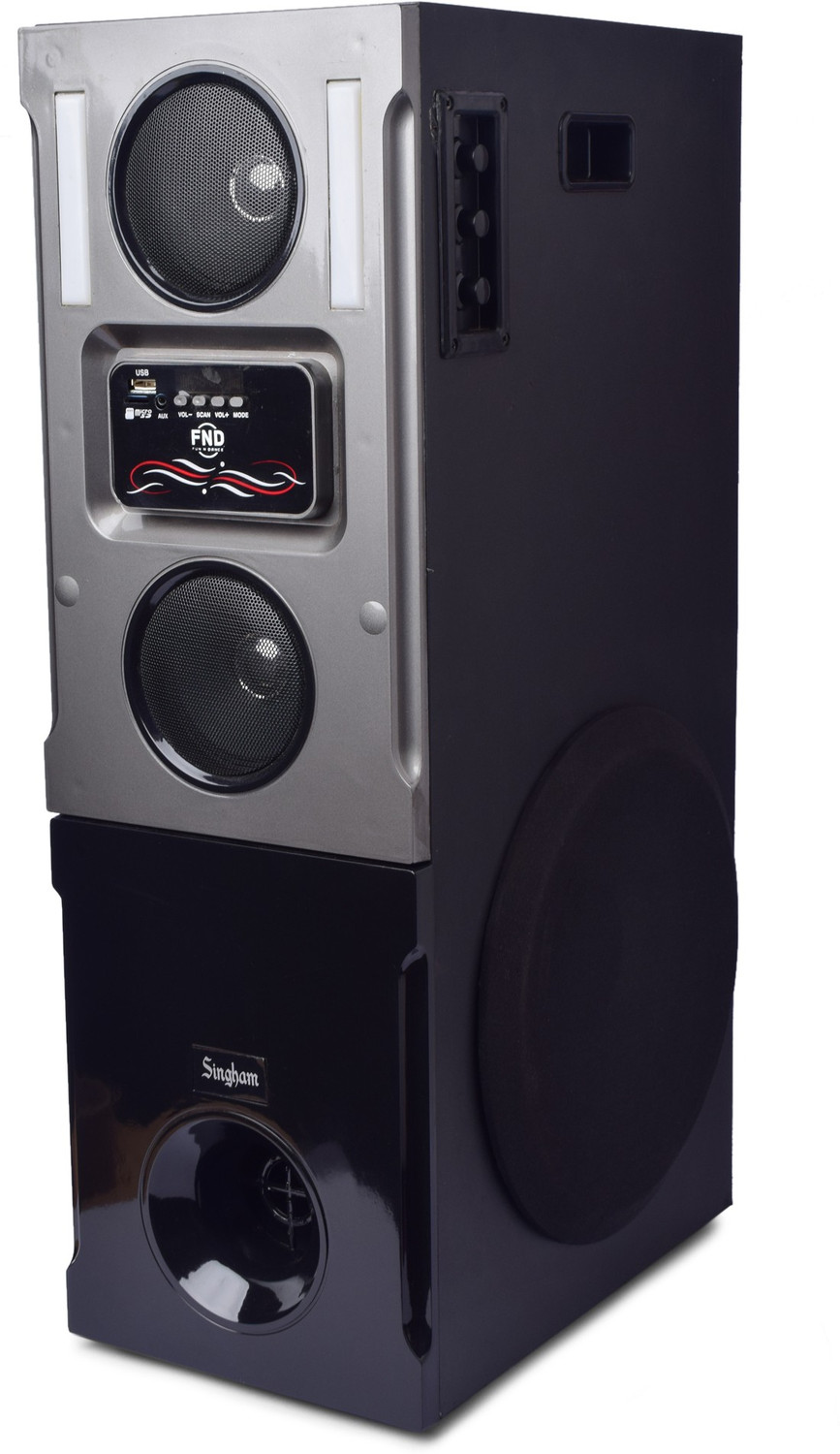 Image of FUNNDANCE-FND Singham DJ Tower 135 W Bluetooth Tower Speaker (Black, 5.1 Channel)