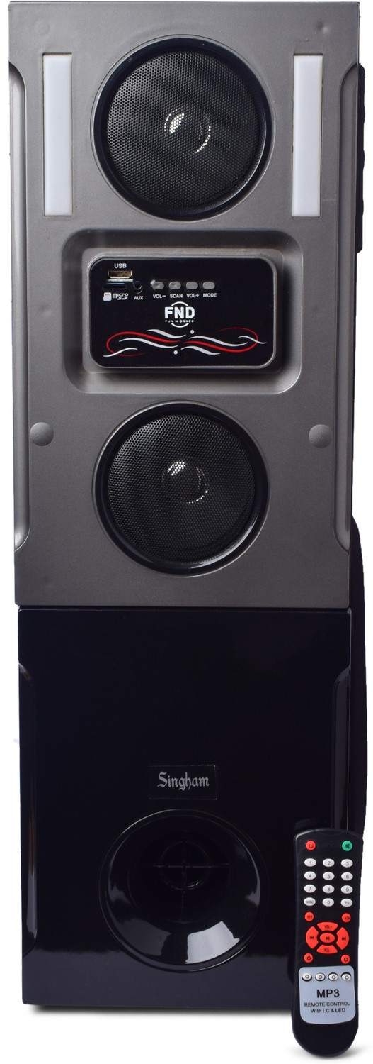 Image of FUNNDANCE-FND Singham DJ Tower 135 W Bluetooth Tower Speaker (Black, 5.1 Channel)