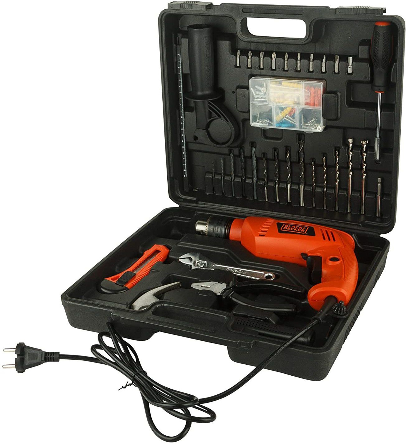 Image of BLACK+DECKER HD555KMPR-B1 HD555KMPR-B1 Pistol Grip Drill (13 mm Chuck Size)