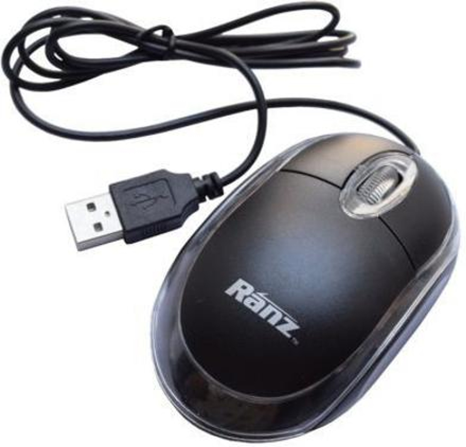 Image of Frontech Wired USB Mouse | 3 Handy Buttons | Scroll Wheel 1200 DPI | MS-0103 Wired Ambidextrous Optical Mouse (USB 2.0, Grey)