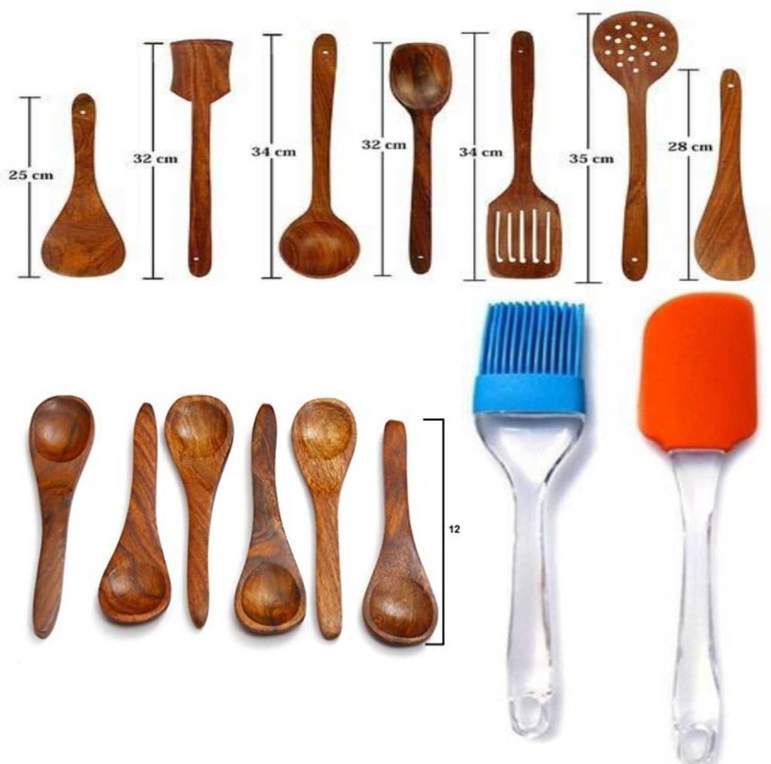 PURCHAZE24X7 Wooden, Silicone Ladle