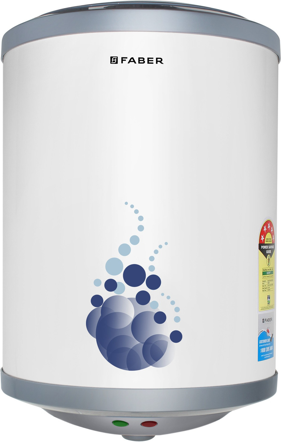 Faber FWG VULCAN 25V DLX 25 L Storage Water Geyser, Grey and White
