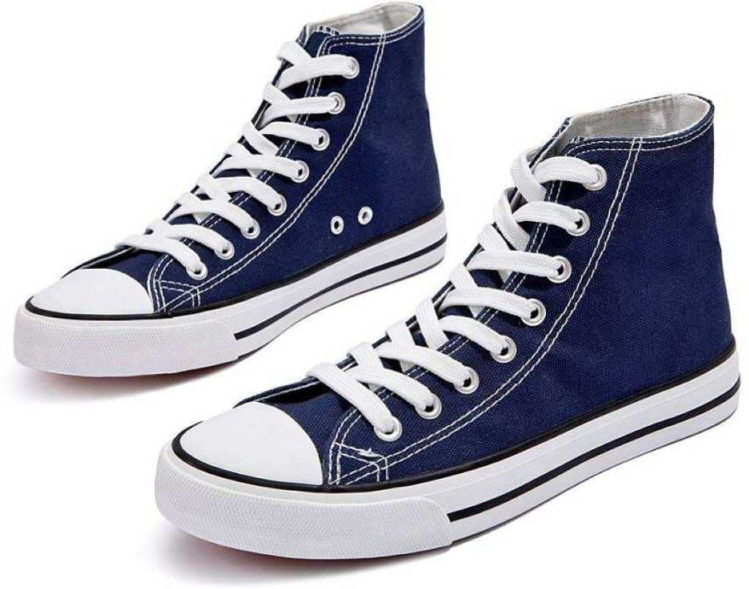 Image of TRENDUTY High Top Canvas Canvas Shoes For Men (Maroon , 10)