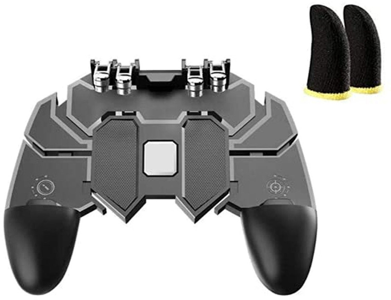 PHAGQU Thumb Finger Sleeve Mobile Game Touch Screen Thumbs Finger Sleeve with AK-66 Pubg Mobile Controller Gamepad Joystick with Reversible Metal…