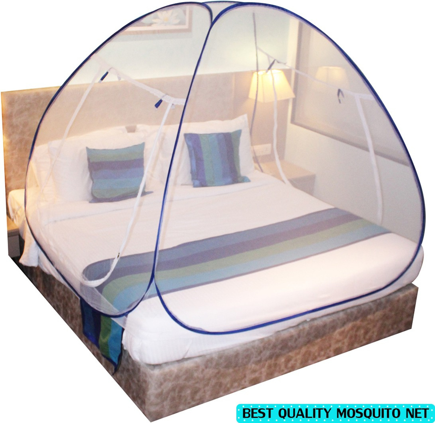 Image of Silver Shine Polyester Adults Mosquito Net (Brown)