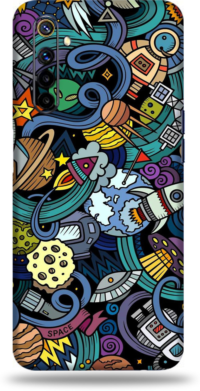 Image of BugguSkin Realme 6i, realme 6i Mobile Skin (Ultra Super Rocket Missile Skin With High Matte Finish., Mobile Skin (Back+Side+Camera))