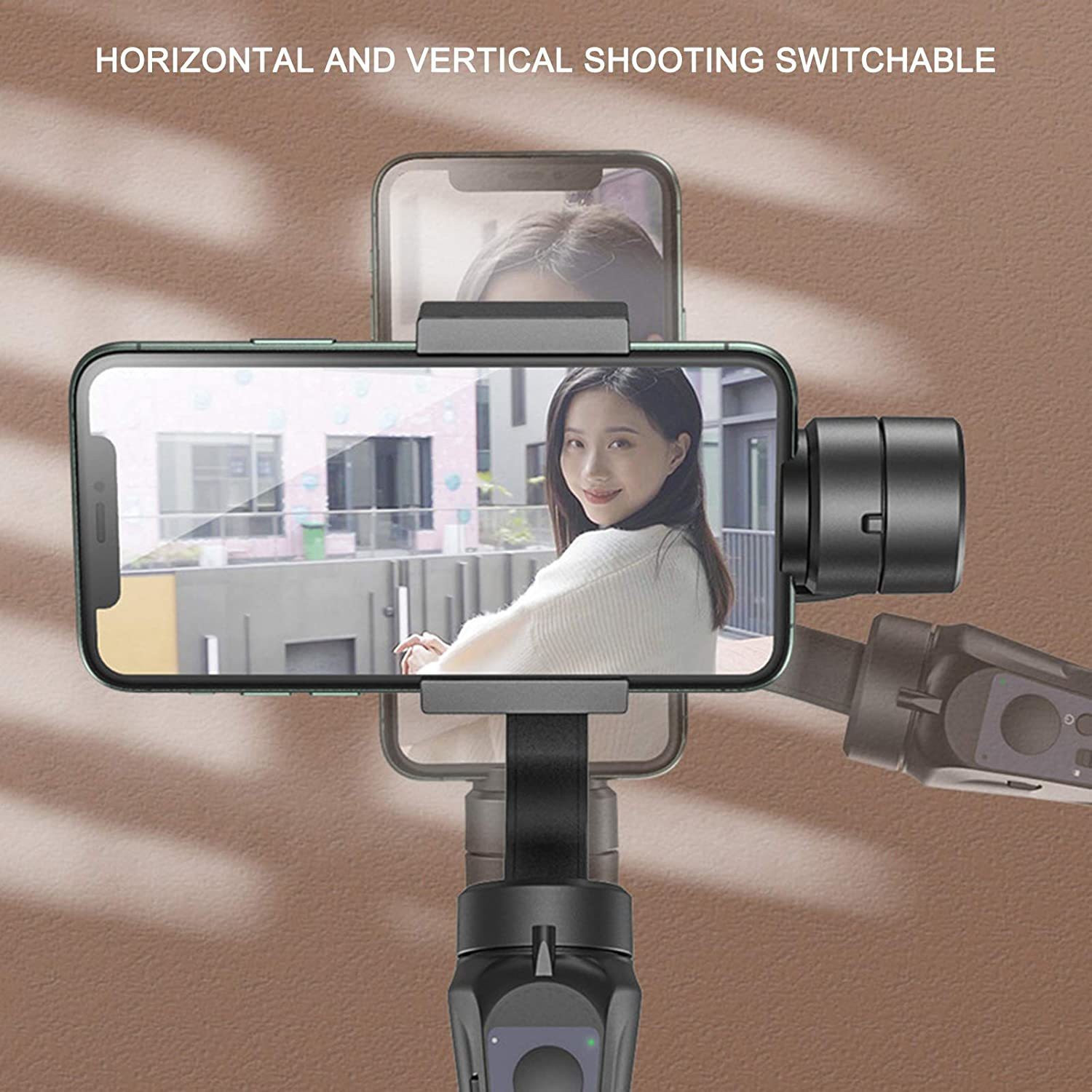Image of keeva 3 Axis Handheld Smartphone Gimbal Stabilizer, Zoom Capability, Object Tracking, Video Edit & Share Support, Action Camera Support, 8 Hours Battery Life 3 Axis 3 Axis Gimbal for Camera, Mobile (300.0)