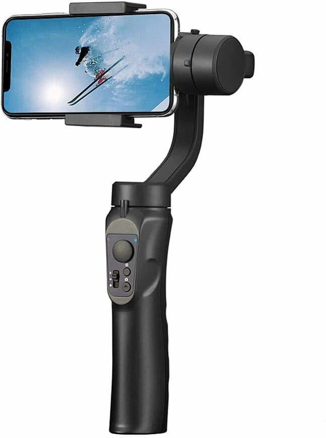 Image of keeva 3 Axis Handheld Smartphone Gimbal Stabilizer, Zoom Capability, Object Tracking, Video Edit & Share Support, Action Camera Support, 8 Hours Battery Life 3 Axis 3 Axis Gimbal for Camera, Mobile (300.0)