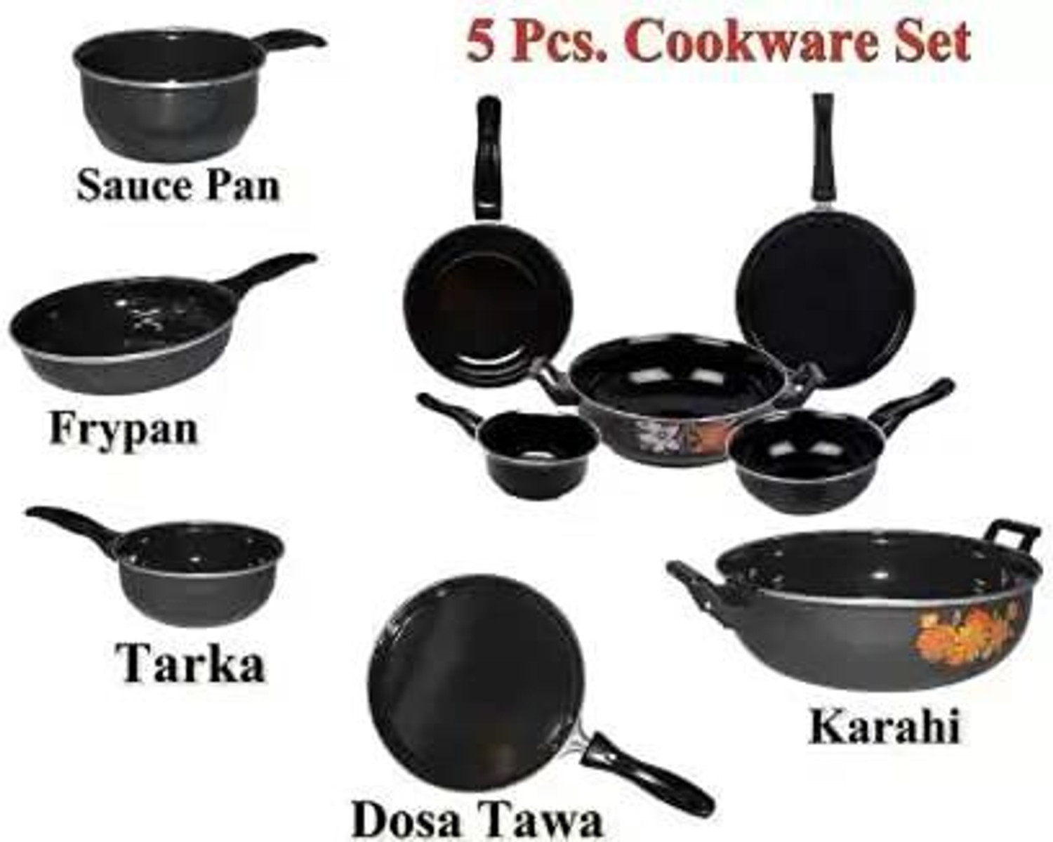 ROYAL ELIBA Induction Bottom Cookware Set Price in India – Buy ROYAL ELIBA Induction Bottom Cookware Set online at Flipkart.com