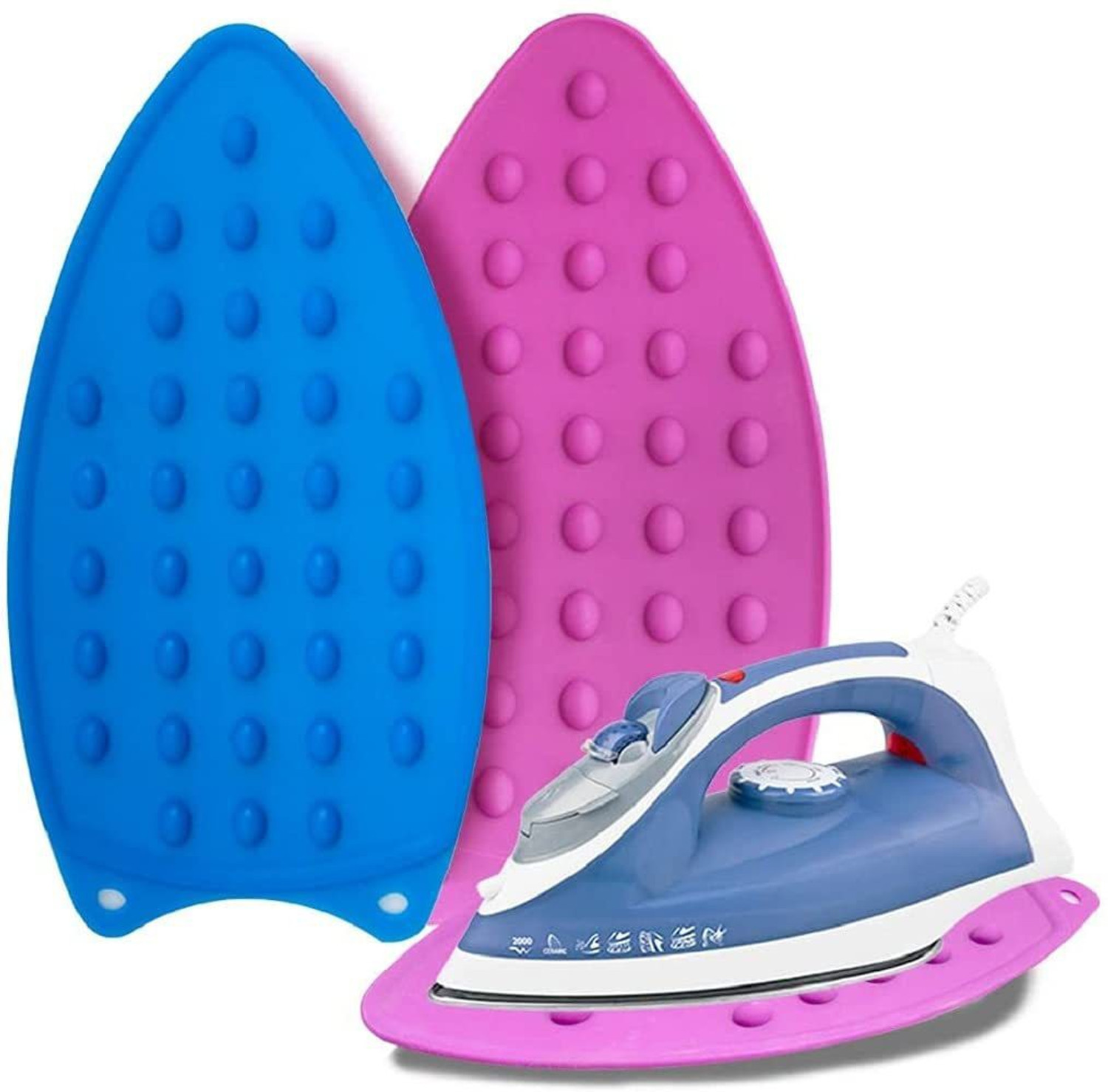 Image of Hamilton Beach ‎11590 1700 W Garment Steamer (Silver and blue)