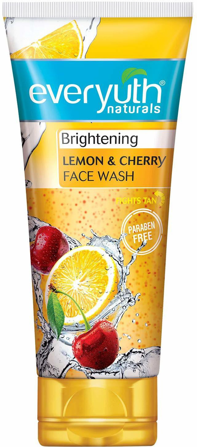 Image of Everyuth Naturals Brightening Lemon & Cherry Deep Cleansing , Oil Face Wash (150 g)