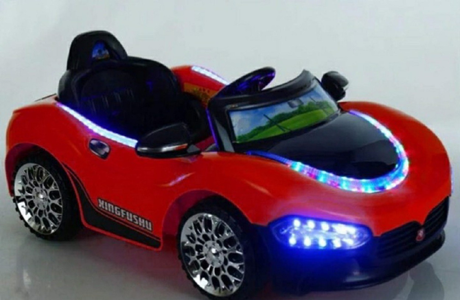 Image of oh baby by kids 518 CAR,FULL OF LED LIGHT,REMOTE CAR BEST FOR KIDS Car Battery Operated Ride On (Multicolor)