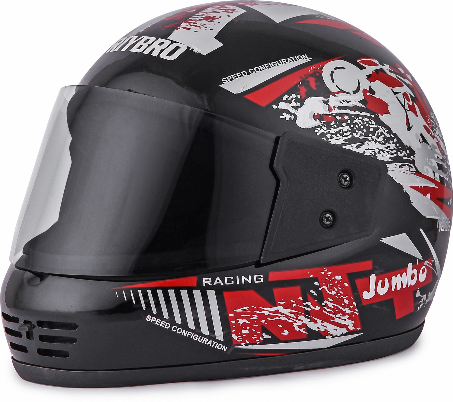 Image of Riybro Full Face ISI Marked High Material with Adjustable strap for Men & Boy Riding Motorbike Helmet (BLACK-GREEN)