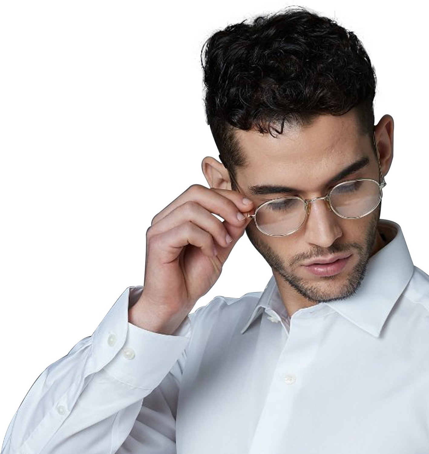 Image of NAMMA OORU TREND Men Regular Fit Solid Cut Away Collar Formal Shirt