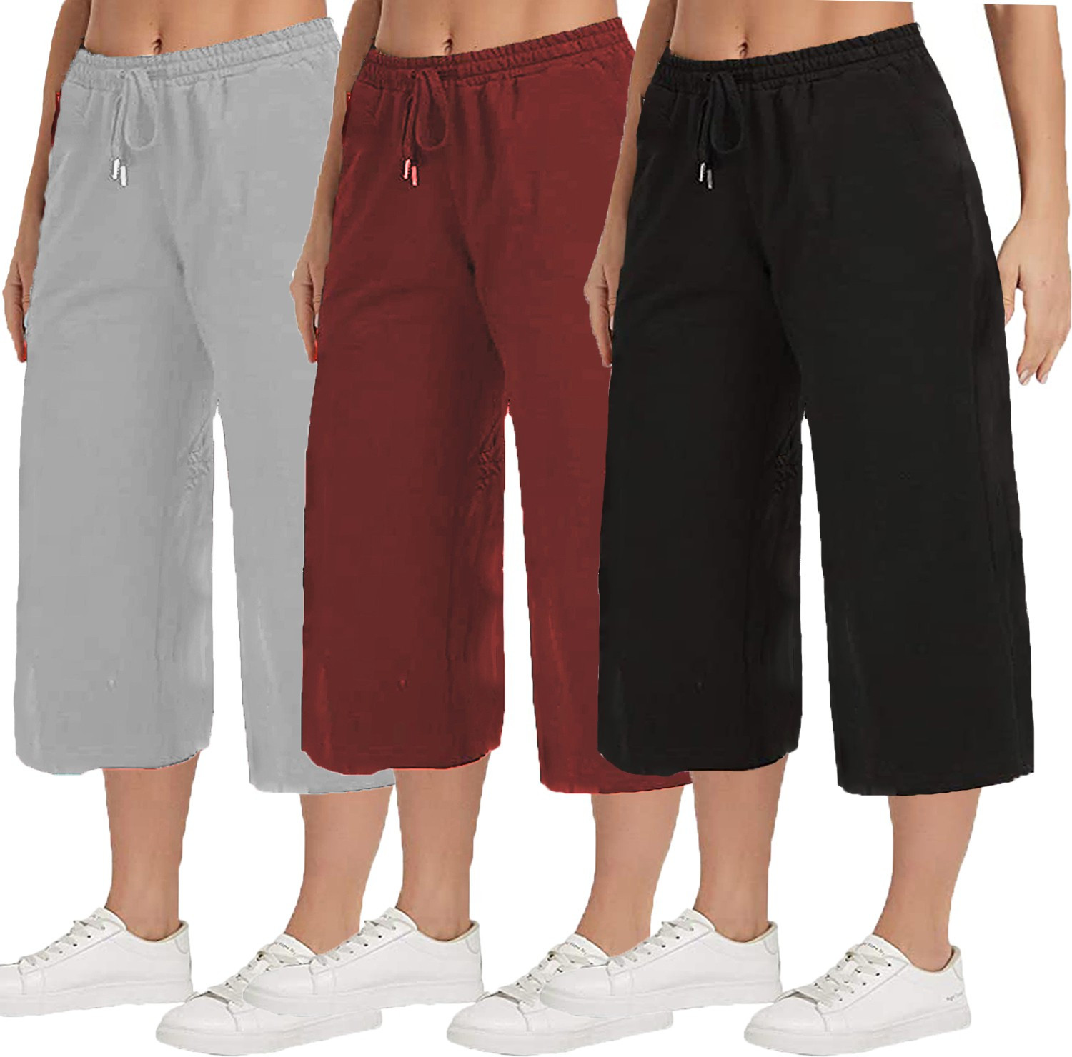 Image of Trendy World Women Multicolor Capri