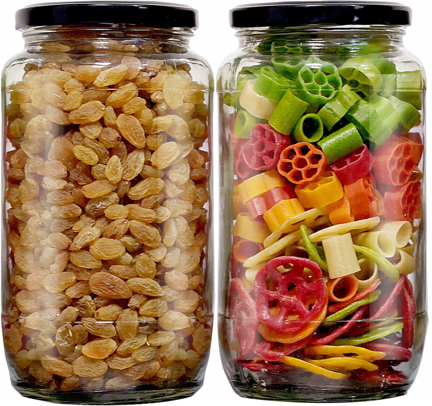 Image of PANEL'S Glass Tea Coffee & Sugar Container - 450 ml (Pack of 4, Clear)