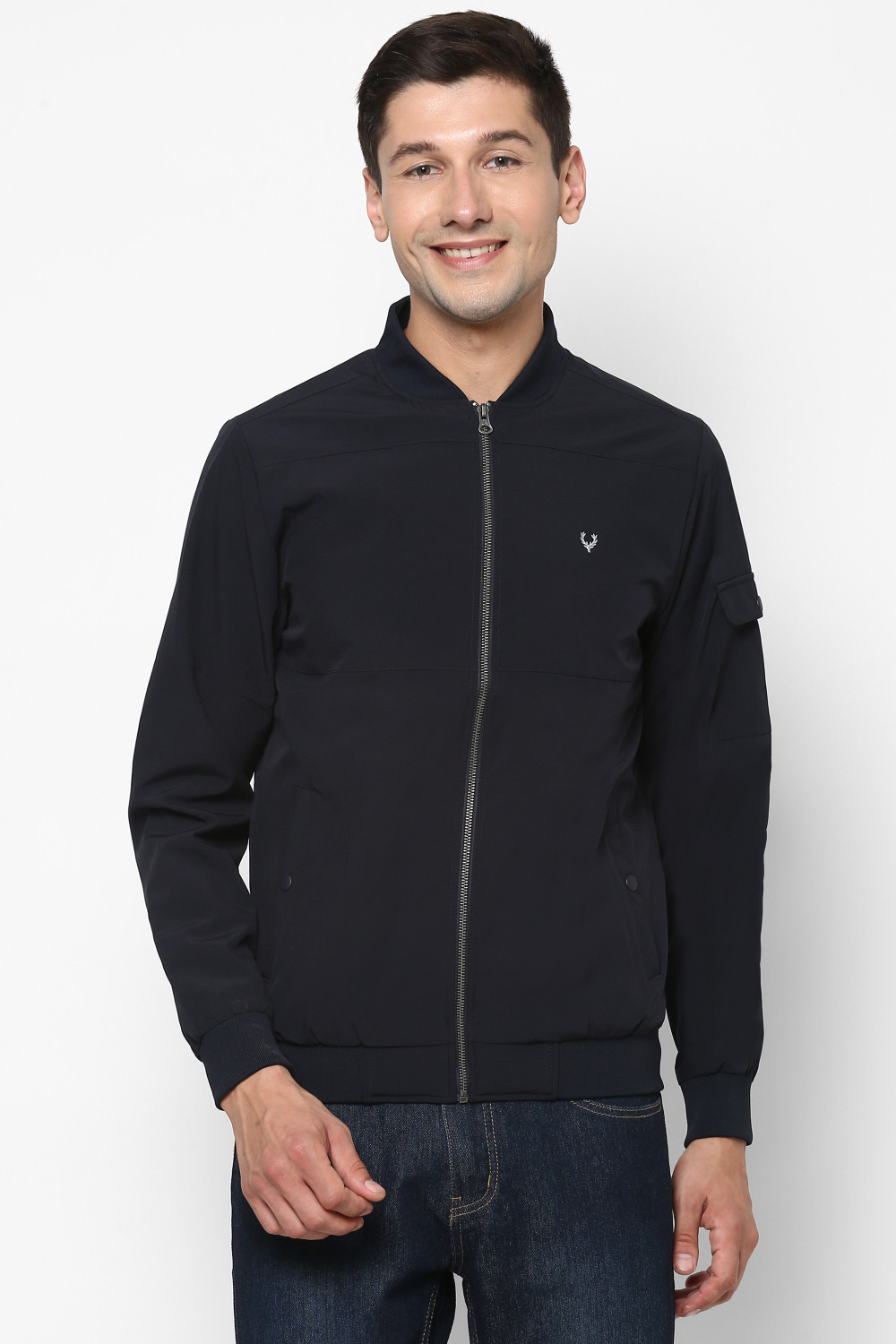 Image of Allen Solly Men Solid Casual Jacket