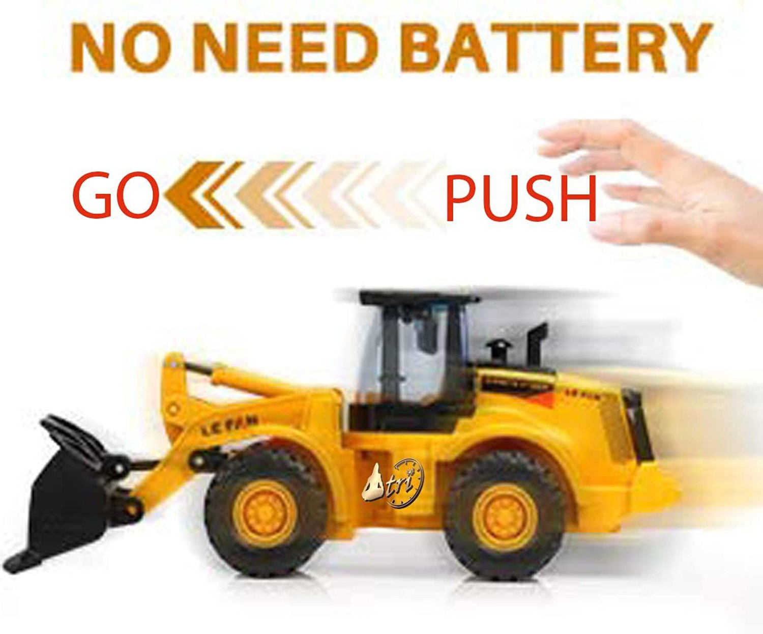 Image of SR Toys Unbreakable Small Excavator Construction Truck Toy for Kids 3+ Years (Yellow)