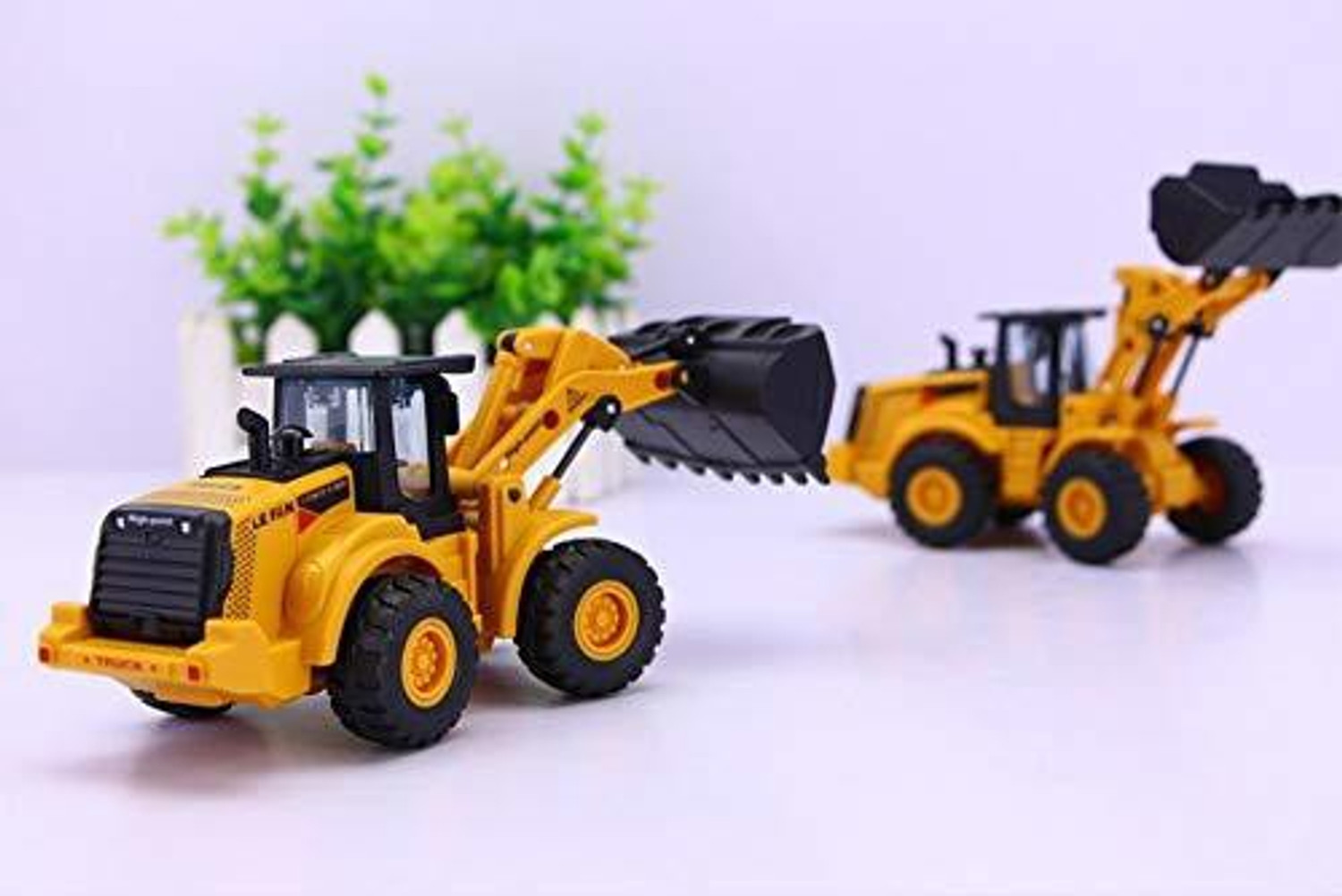 Image of SR Toys Unbreakable Small Excavator Construction Truck Toy for Kids 3+ Years (Yellow)