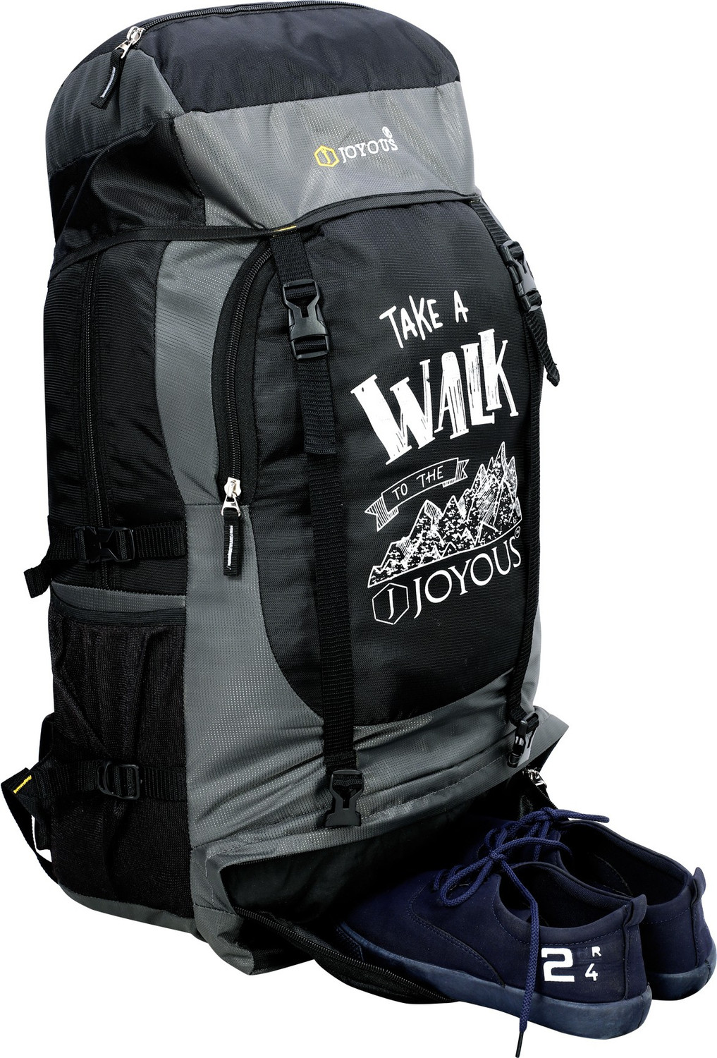 Image of IMPULSE Thames 85 Liter Rucksack Bag Waterproof Travelling Trekking Hiking Camping Luggage Bag & Backpack (Navy Blue) Rucksack - 85 L (Blue)