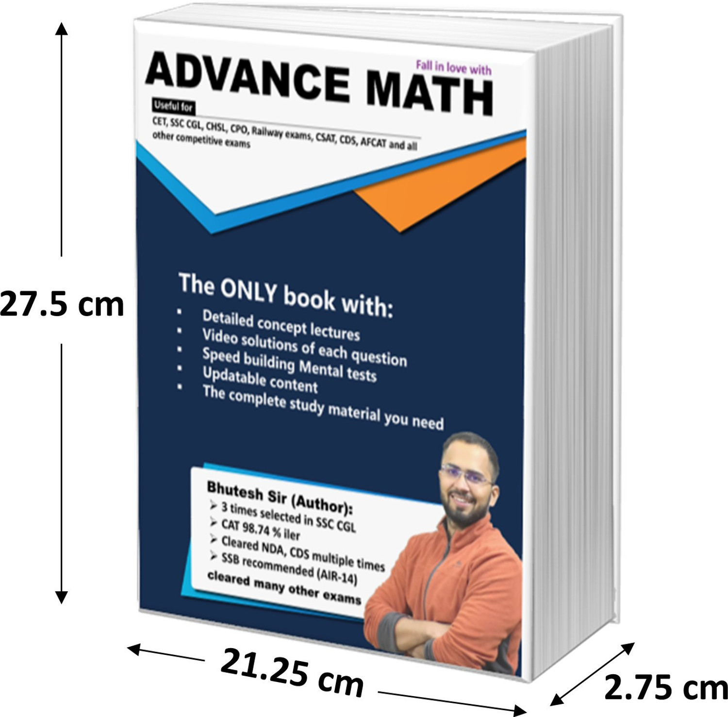 Image of Advance Math (Paperback, Hindi, Bhutesh Sir)
