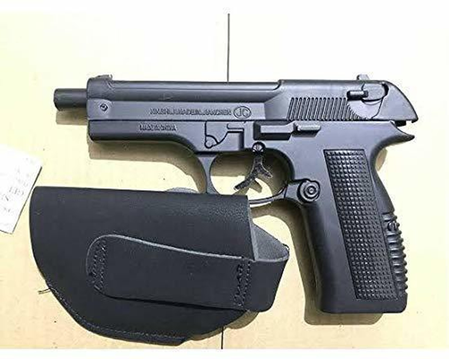 Explorer 608 Black Leather Airsoft Gun - Image 1