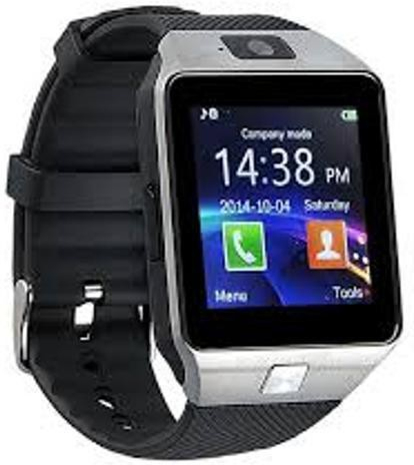 Image of CYXUS 4G Camera and Sim Card Support watch Smartwatch (Black Strap, free)