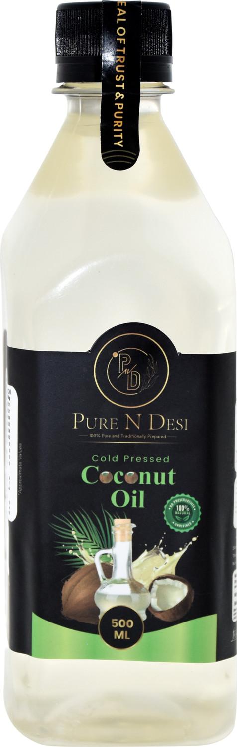 Image of nutndiet Premium Edible Coconut Cooking Oil | Chemical-Free, Rich in Nutrients Coconut Oil (500 ml)