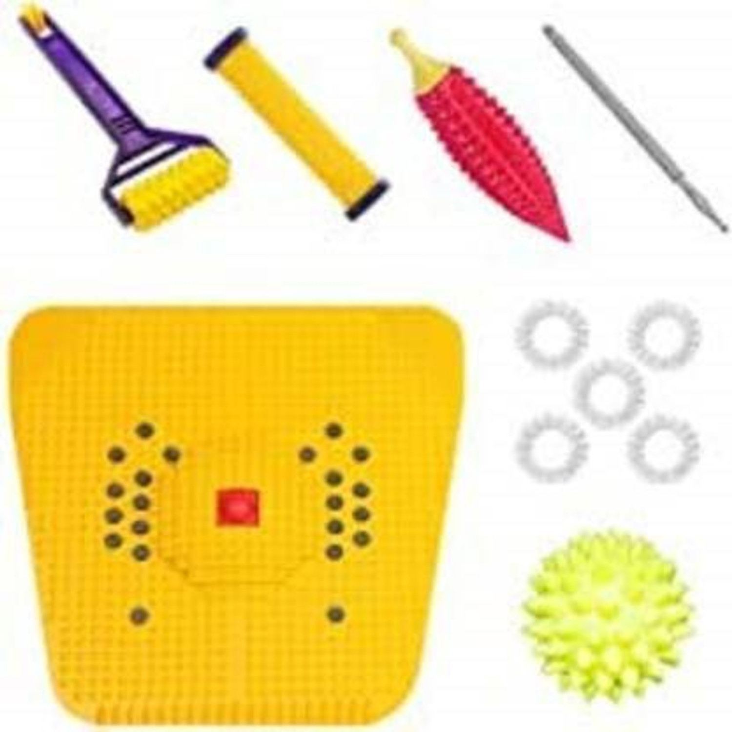 Image of BAREPEPE Yellow Acupressure Mat Yellow 10 mm Accupressure Mat