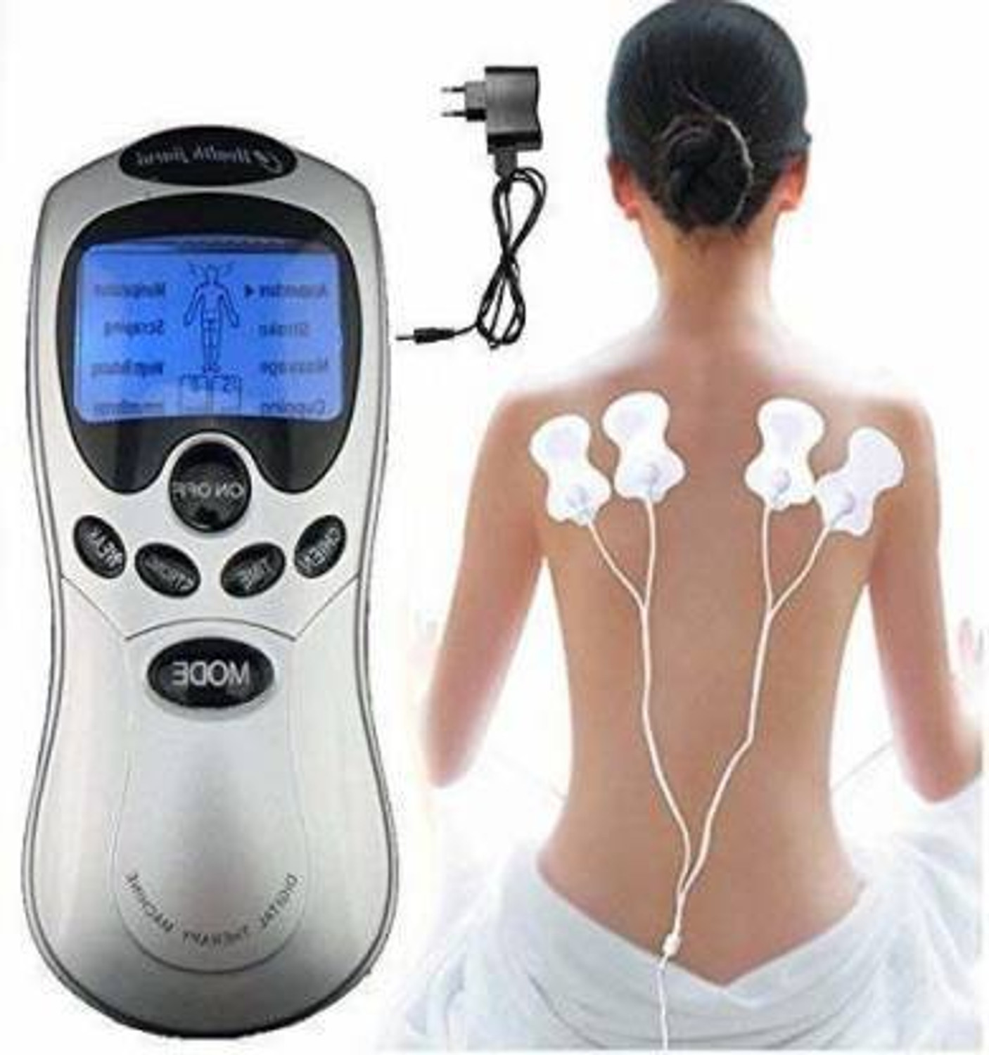 Image of R A Products Blueidea Digital Therapy Machine Relax You from Stress and Tiredness, Full-Body Massager for Muscle Relax, Pain Relief - Fat Burner and Relaxation Massager Blueidea Digital Therapy Massager (White)