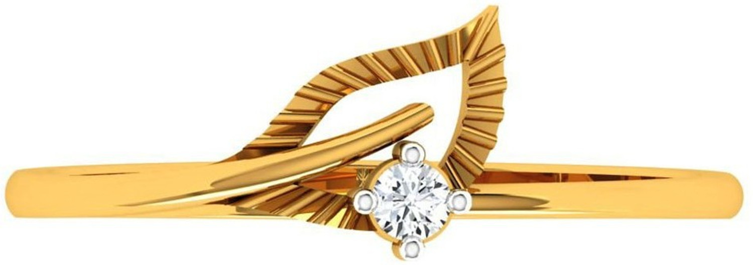 Image of LORDS JEWELS Shy Heart Diamond Ring 18kt Diamond Yellow Gold ring
